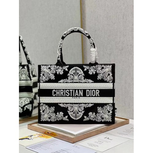 DIOR BOOK TOTE cuero C1287-25 negro