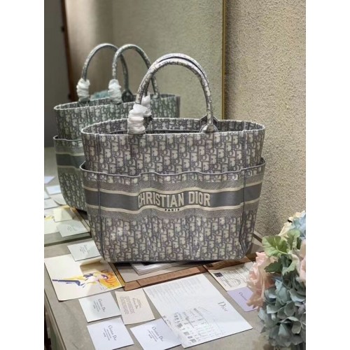 Bolso de playa DIOR CANVAS C0175 GRIS