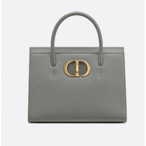 TOTE DIOR LARGE ST HONORE Piel de becerro graneada M9306UBAE gris