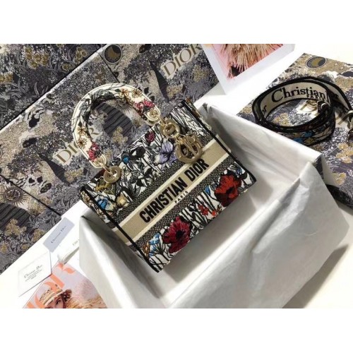 DIOR MEDIO Bordado Mille Fleurs Multicolor M0565OR