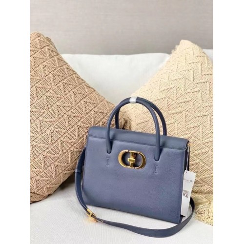 TOTE DIOR MEDIUM ST HONORE Piel de becerro graneada M9321UMBA azul