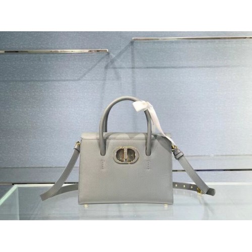 TOTE DIOR MEDIUM ST HONORE Piel de becerro graneada M9321UMBA gris