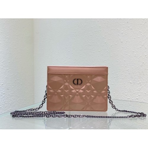 BOBBY MINI DIOR Piel de becerro Cannage C2806 rosa