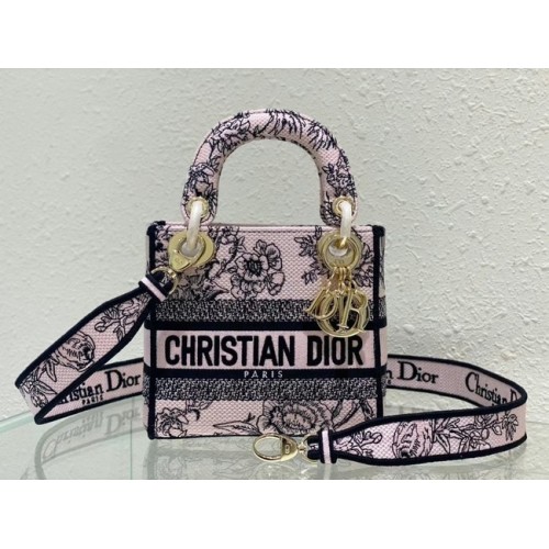 BOLSO DIOR MINI LADY D-LITE Bordado M0500BZ-3