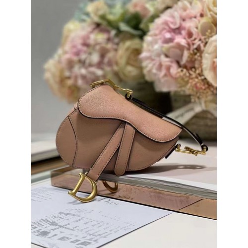 BOLSO SILLÍN DIOR mini Piel de becerro C8160 rosa