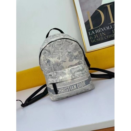 MOCHILA DIOR DE VIAJE PEQUEÑA DIOR M6108 gris