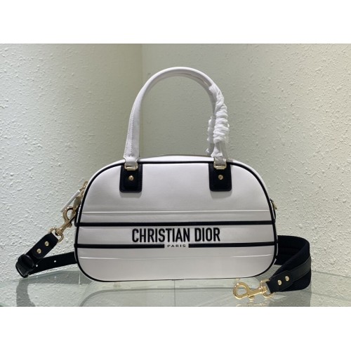Bolso tote DIOR grande de piel C9178 blanco