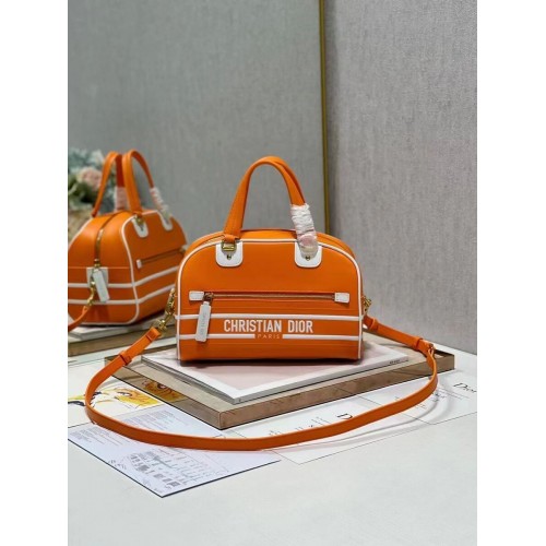 Bolso tote mediano DIOR de piel C9200 naranja