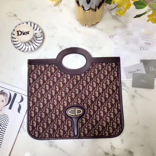 Bolso para cámara DIORQUAKE BROWN CANVAS 063006 rojo