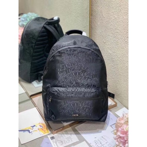 MOCHILA DIORTRAVEL Dior Oblique Jacquard técnico C0064 negro