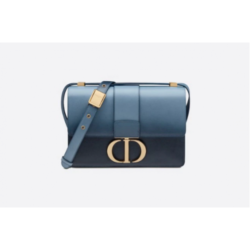 BOLSO Dior 30 MONTAIGNE Piel de becerro degradada azul índigo M9203U