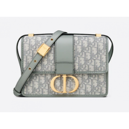 BOLSO Dior 30 MONTAIGNE Oblique Jacquard M9203UT Gris