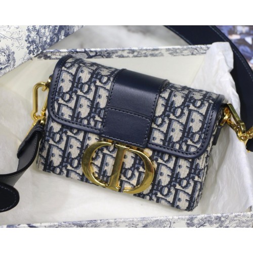 Dior 30 BOLSO MONTAIGNE DIOR OBLIQUE M9204 Azul