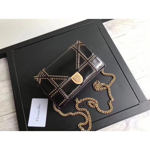 Bolso Dior Diorama Original Charol CD3709 Negro