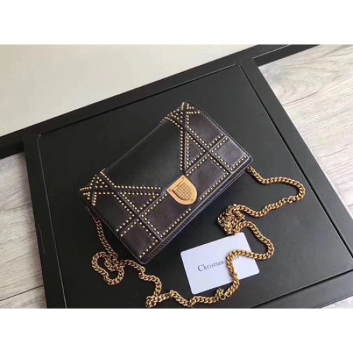 Bolso Dior Diorama Original Piel De Oveja CD3709 Negro