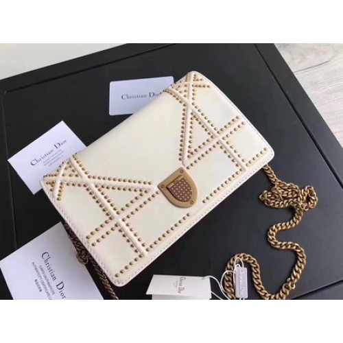 Bolso Dior Diorama Original Piel De Oveja CD3709 Blanco