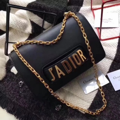 Bolso con solapa Dior JADIOR Piel de becerro CD9002 Negro