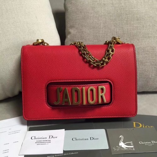 Bolso con solapa Dior JADIOR Piel de becerro M9003 Rojo