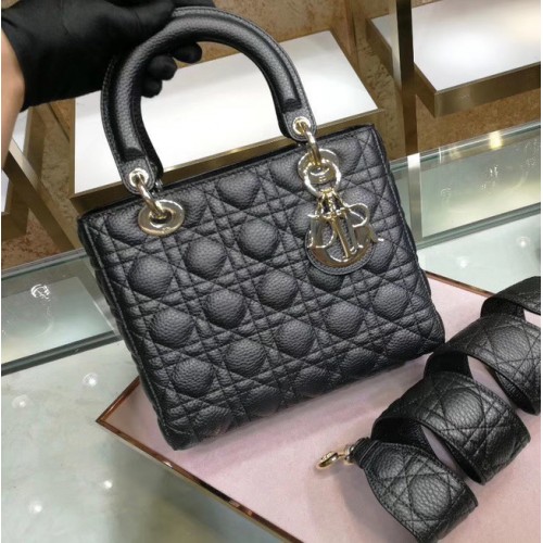 Dior BOLSO LADY DIOR DE BECERRO M0575 negro