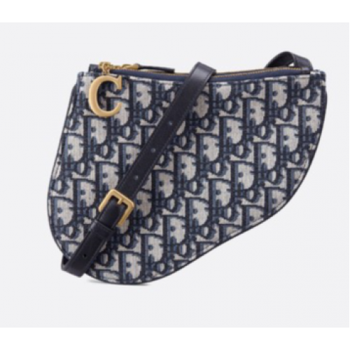 Dior SILLÍN DIOR OBLIQUE CLUTCH S5642C Azul