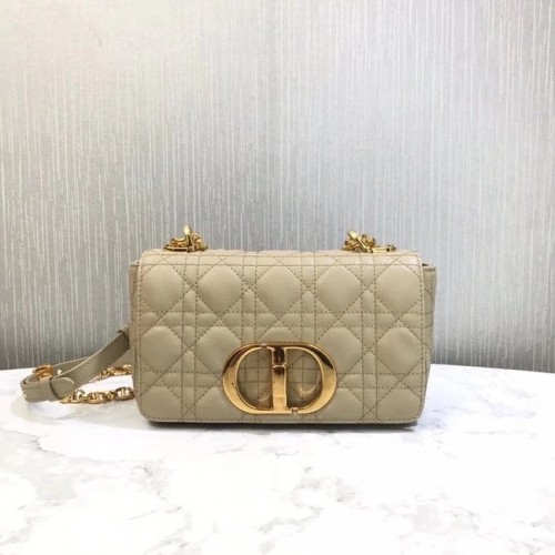 Dior BOLSO PEQUEÑO DIOR CARO Piel de becerro Cannage suave M9241 Beige