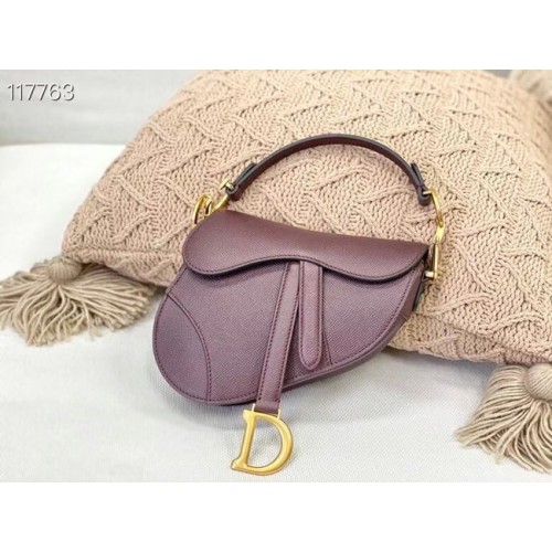 Dior SMALL SADDLE-TAS VAN KALFSLEER M0445CW Vino