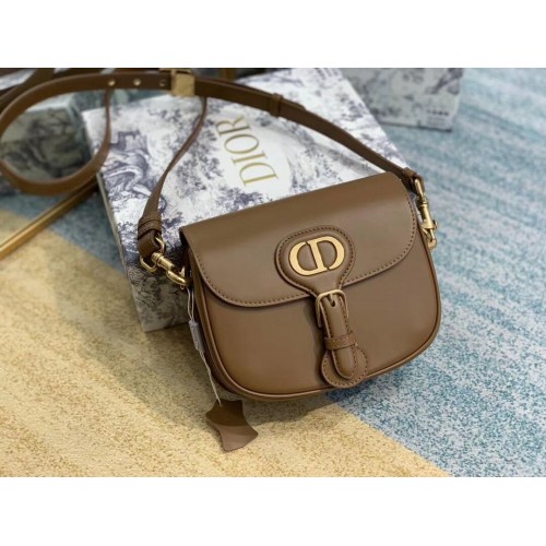 BOLSO Dior DE BECERRO SUAVE pequeño C0319 Caramelo
