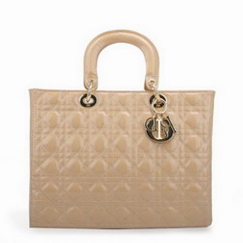Bolsos Dior Tote Charol Albaricoque 44561