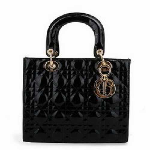 Bolsos Dior Tote Charol Negro 6301