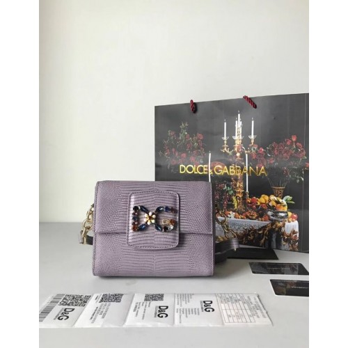 Dolce Gabbana Bolso bandolera de piel de becerro 5568 gris