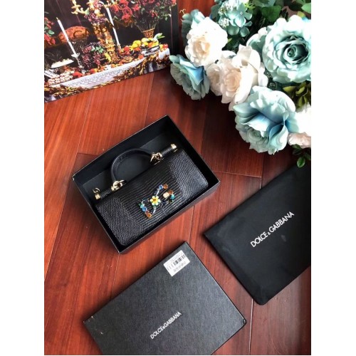 Dolce Gabbana Bolsos tote de piel de becerro 1126 Negro