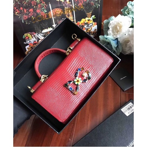 Dolce Gabbana Bolsos tote de piel de becerro 1126 rojo