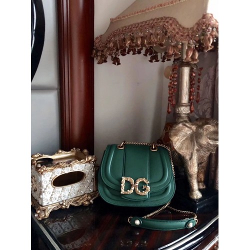 Dolce Gabbana Bolso Original en Piel 4917 Verde
