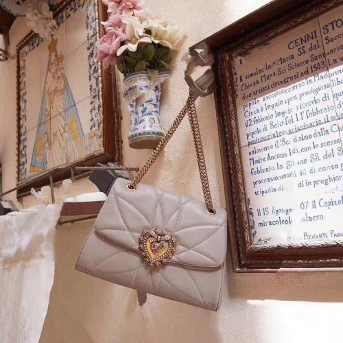 Bolso de piel original Dolce Gabbana 4919 gris