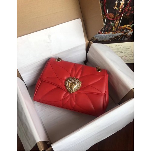 Bolso de cuero original Dolce Gabbana 4919 rojo