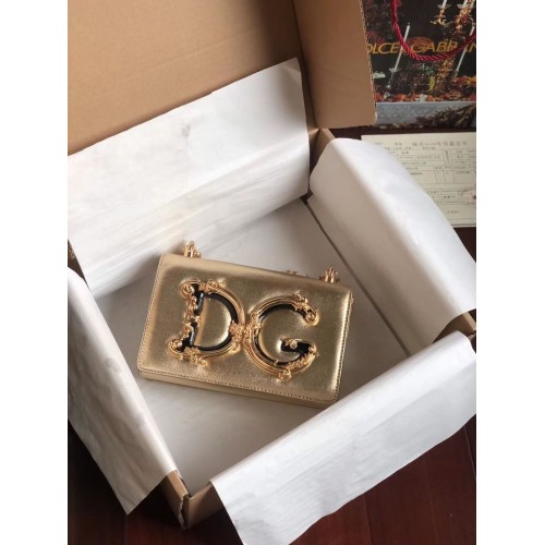 Dolce Gabbana Original Bandolera de Piel 4006 oro