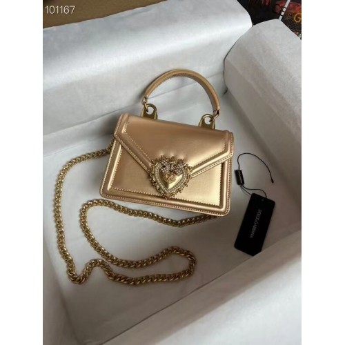 Dolce Gabbana Original Bandolera de Piel 4011 oro