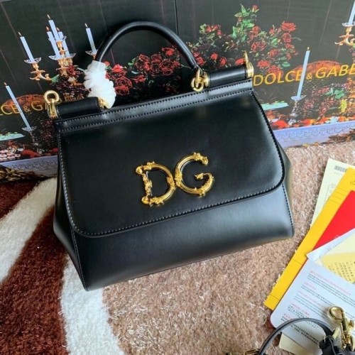 Dolce Gabbana Original Bolso de hombro en piel 5157 negro