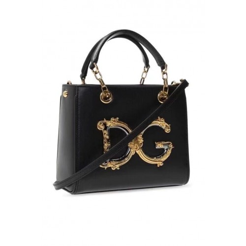 Dolce Gabbana Original Bolso de hombro en piel 5158 negro