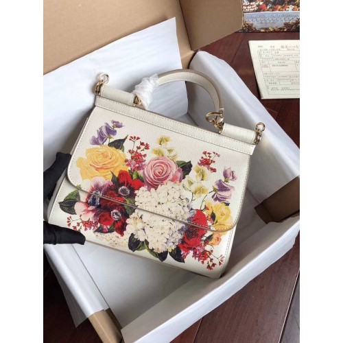 Dolce Gabbana SICILY Bolso Piel de becerro 4136-3 blanco