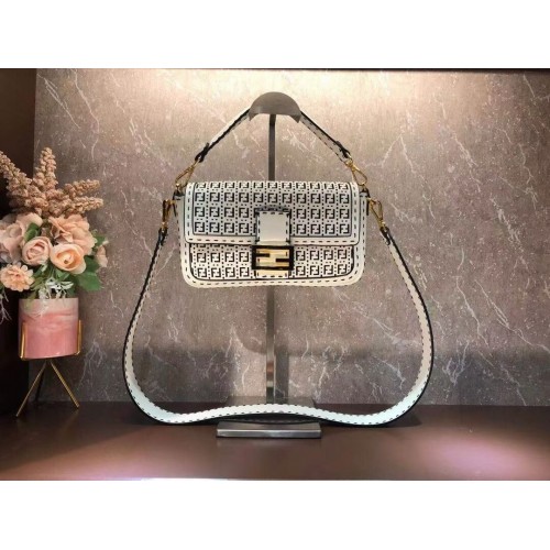 FENDI BAGUETTE Bolso F1520 blanco