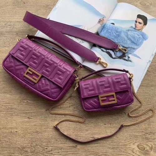 FENDI BAGUETTE Mini Bandolera 8BS017 violeta