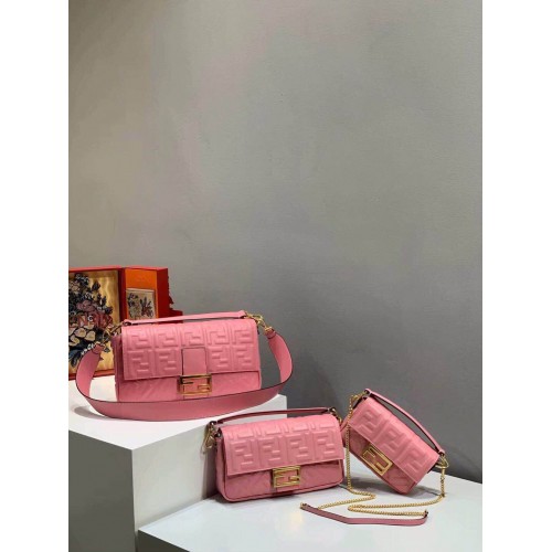 FENDI BAGUETTE Bandolera grande 8BR771A Rosa