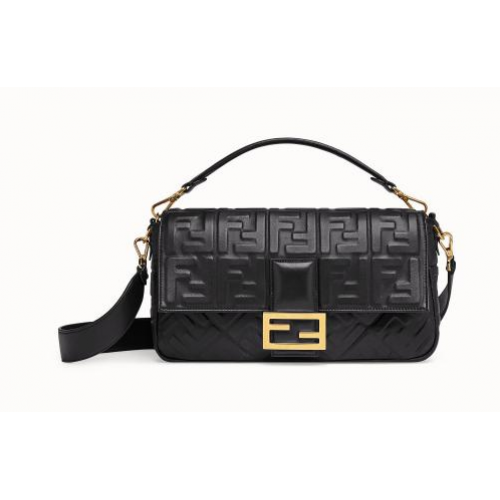 FENDI BAGUETTE Bolso de hombro grande 8BR771A negro