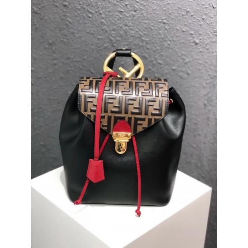 FENDI Kan I Mochila de cuero 2569