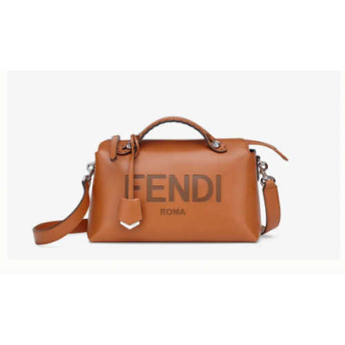 Bolso Boston de piel FENDI MEDIUM BY THE WAY 8BL146A Marrón