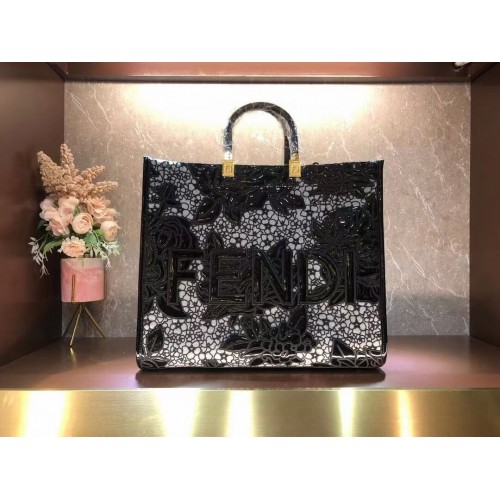 Bolso bordado FENDI LARGE 8BH386AB negro