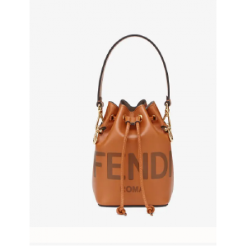 FENDI MON TRESOR Minibolso de piel marrón 8BS010