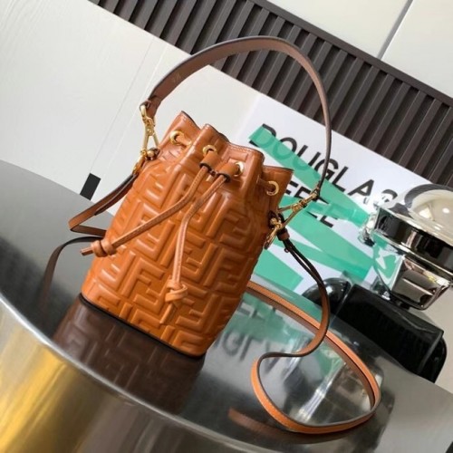 FENDI Mon Tresor minibolso de piel 8BS010 marrón