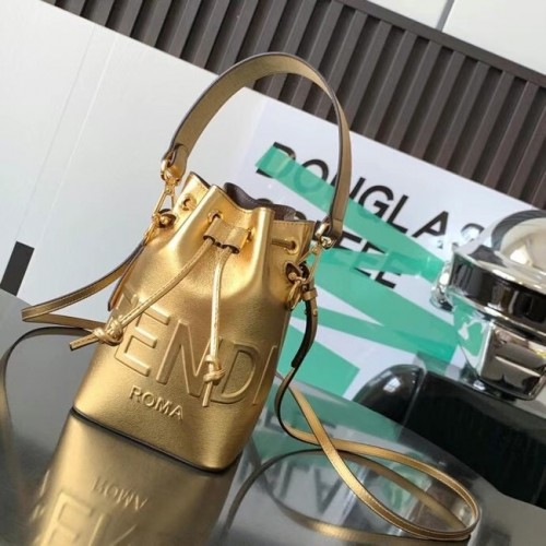 FENDI Mon Tresor minibolso de piel 8BS010AC dorado